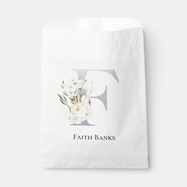 Bolsa De Papel Floral blanca más dulce (Anverso)