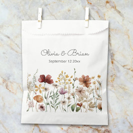 Bolsa De Papel Floral Bonito Floral Acuarela Personalizada