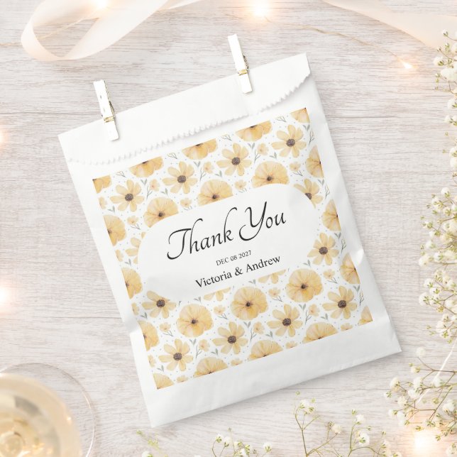 Bolsa De Papel Floral de bonito (Cortado)