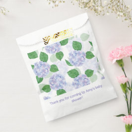 Bolsa De Papel Floral Hortensia