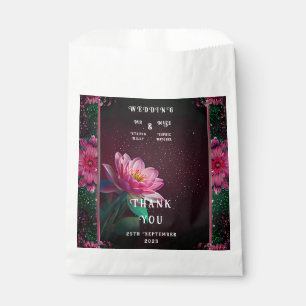 Bolsa De Papel Floral Lotus Boda Suite Starry Night Romance