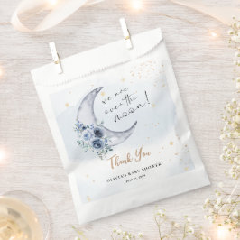 Bolsa De Papel Floral sobre el Baby Shower de la Luna