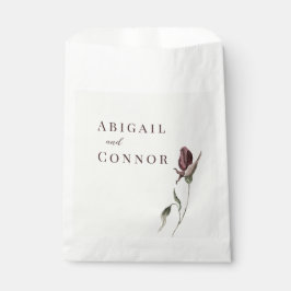 Bolsa De Papel Florales Rústicas Boho Marsala Crema
