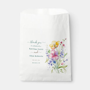Bolsa De Papel Flores amarillas melocotón rosa