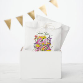 Bolsa De Papel Flores clásicas Retro Meadow