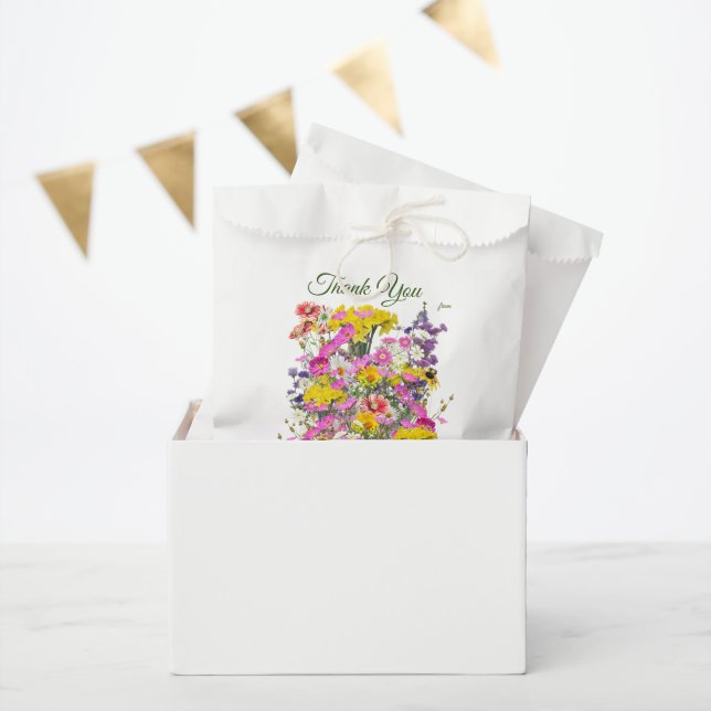 Bolsa De Papel Flores clásicas Retro Meadow (Fiesta)