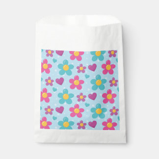 Bolsa De Papel Flores Cubiertas de Estrellas