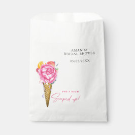 Bolsa De Papel Flores de agua ICE CREAM - ducha de novia