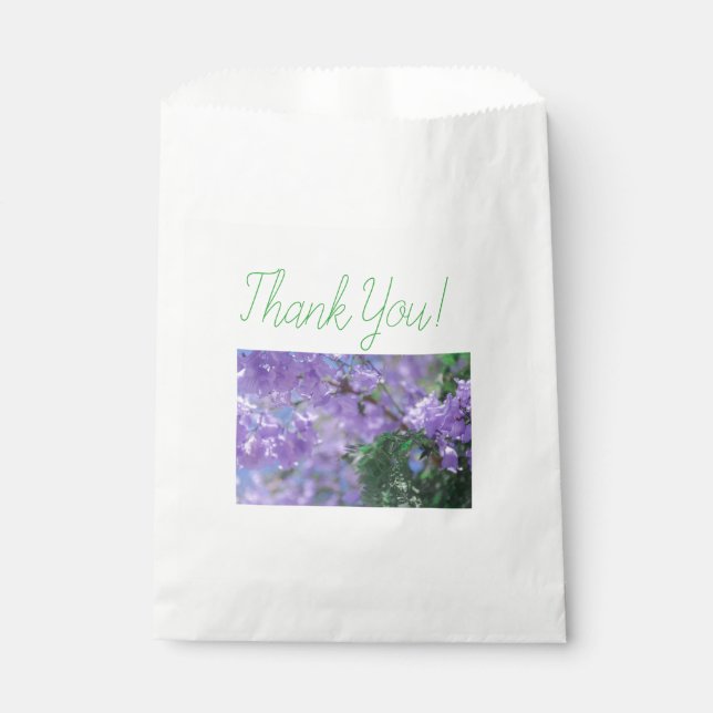 Bolsa De Papel Flores de árbol de jacarandá morado (Anverso)