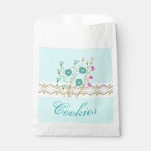 Flores de azul y rosa