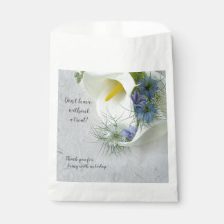 Bolsa De Papel Flores de calla y nigella