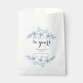 Bolsa De Papel Flores moradas de lavanda 50 aniversario boda