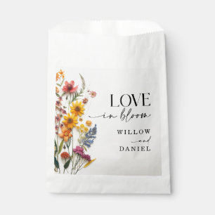 Bolsa De Papel Flores presionadas Boda de Wildflower Boho