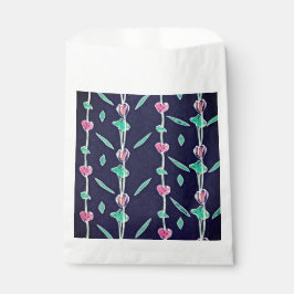 Bolsa De Papel Flores rayadas