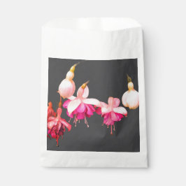 Bolsa De Papel Flores rosa y crema