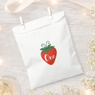 Bolsa De Papel Flores rosadas y rojas Vides de fresa Fiesta linda