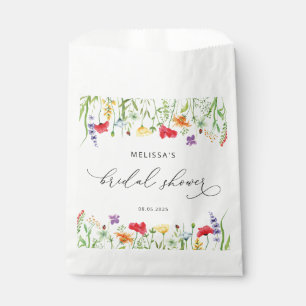 Bolsa De Papel Flores salvajes Ducha de novias