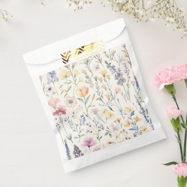 Bolsa De Papel Flores silvestres (Sellado)