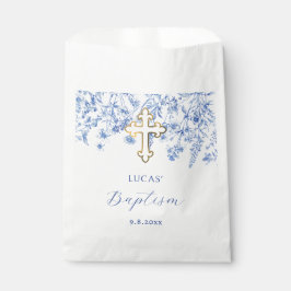 Bolsa De Papel Flores Silvestres Azules Franceses Bautizo