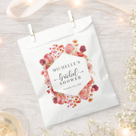 Bolsa De Papel Flores silvestres elegantes | Boho Bridal Shower