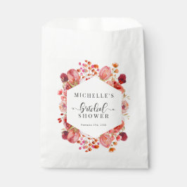 Bolsa De Papel Flores silvestres elegantes | Boho Bridal Shower