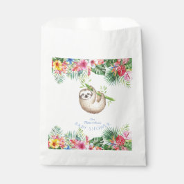 Bolsa De Papel Flores tropicales de espuma corta Baby Shower de m