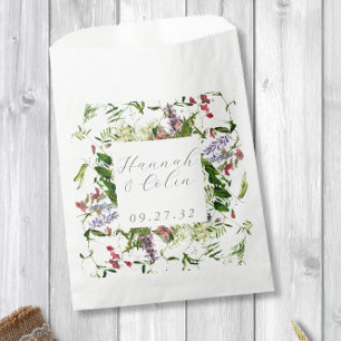 Bolsa De Papel Flores y vegetación silvestres