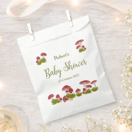 Bolsa De Papel Fly Mushrooms Goblincore Green Baby Shower Gift