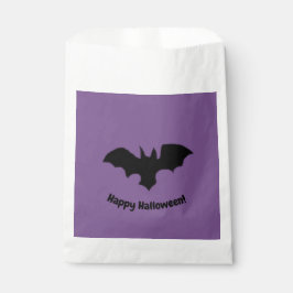 Bolsa De Papel Flying Bat on purple favor bag