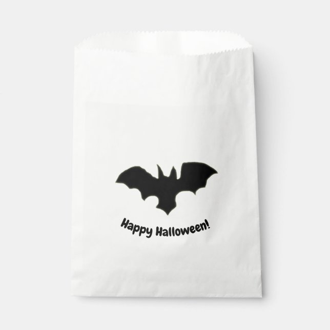 Bolsa De Papel Flying Bat on yellow favor bag (Anverso)