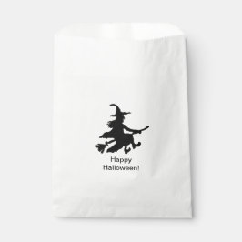 Bolsa De Papel Flying Witch - Happy Halloween - Favor Bag