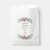 Foliage de color de agua rosa rosa verde