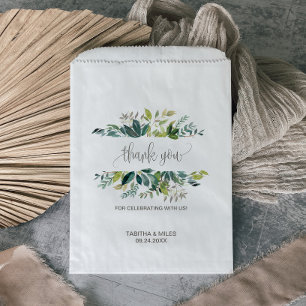 Bolsa De Papel Foliage Gracias Boda