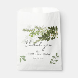 Bolsa De Papel Foliage Greenery Vines Boda Gracias