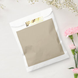 Bolsa De Papel Fondo beige suave - Diseño Boda