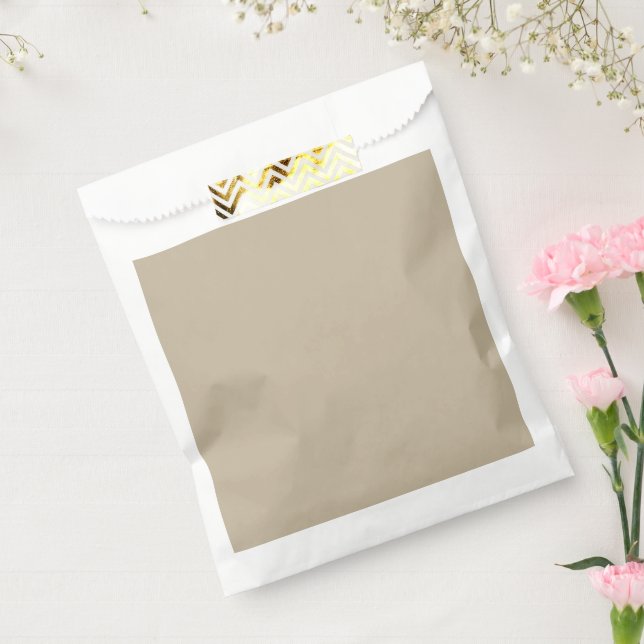 Bolsa De Papel Fondo beige suave - Diseño Boda (Sellado)