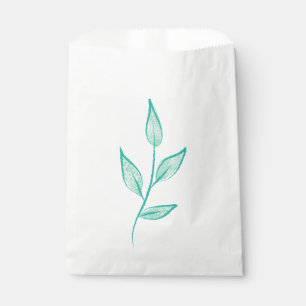 Bolsa De Papel Fondo de patrón floral corto
