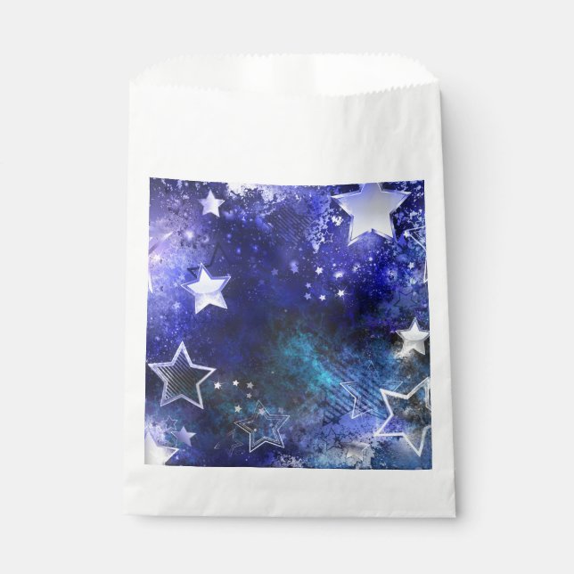 Bolsa De Papel Fondo espacial con estrellas (Anverso)