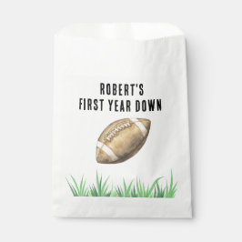 Bolsa De Papel Football First Year Down Birthday Party