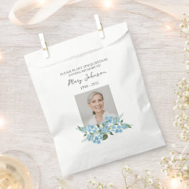 Bolsa De Papel Forget me not Seed Packet Memorial Funeral