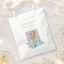 Bolsa De Papel Forget me not Seed Packet Memorial Funeral