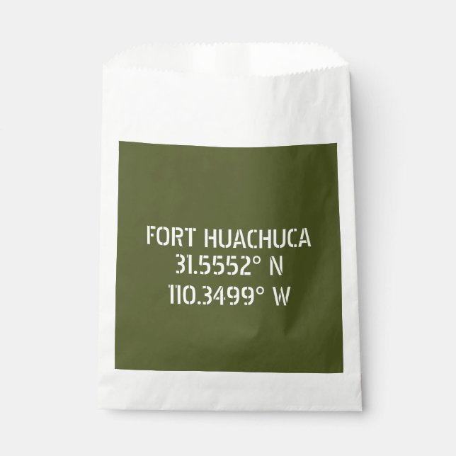 Bolsa De Papel Fort Huachuca Latitud Longitud  (Anverso)