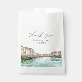 Bolsa De Papel Foto Boda de Venecia Italia personalizada
