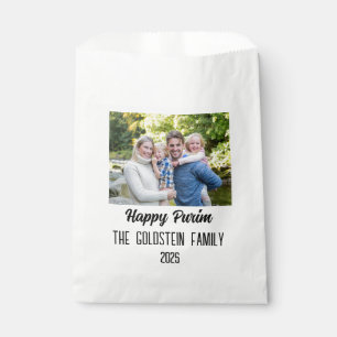 Bolsa De Papel Foto de familia con disfraz para Purim con apellid