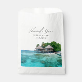 Bolsa De Papel Foto de la playa del Boda de Maldivas