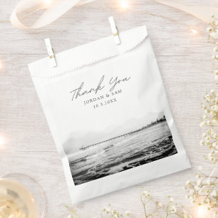 Bolsa De Papel Foto de muelle de boda de California