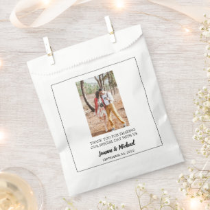 Bolsa De Papel Foto de pareja rusa Gracias boda