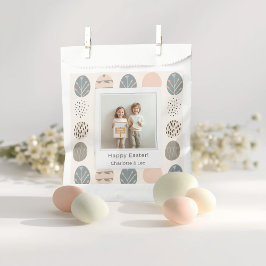 Bolsa De Papel Foto de Pascua pastel trendy | Personalizada