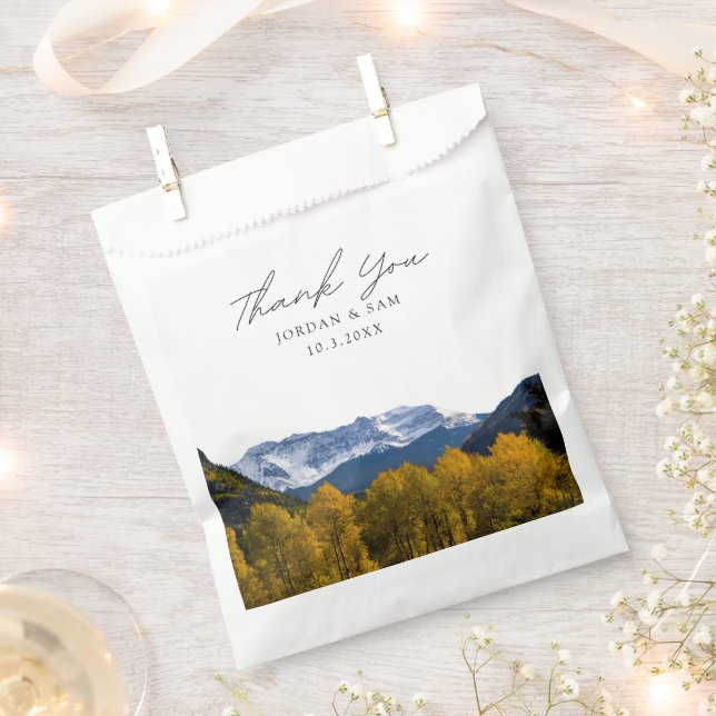 Bolsa De Papel Foto de Telluride Boda (Cortado)