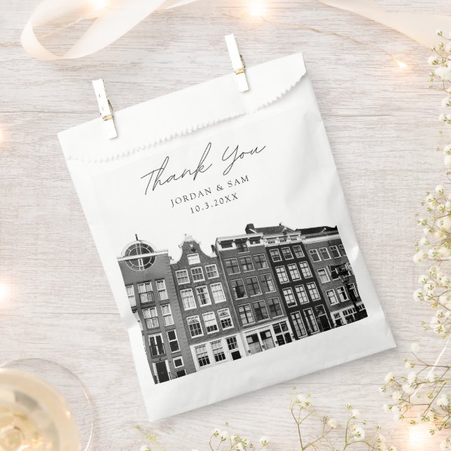 Bolsa De Papel Foto personalizada del Boda de Amsterdam (Cortado)